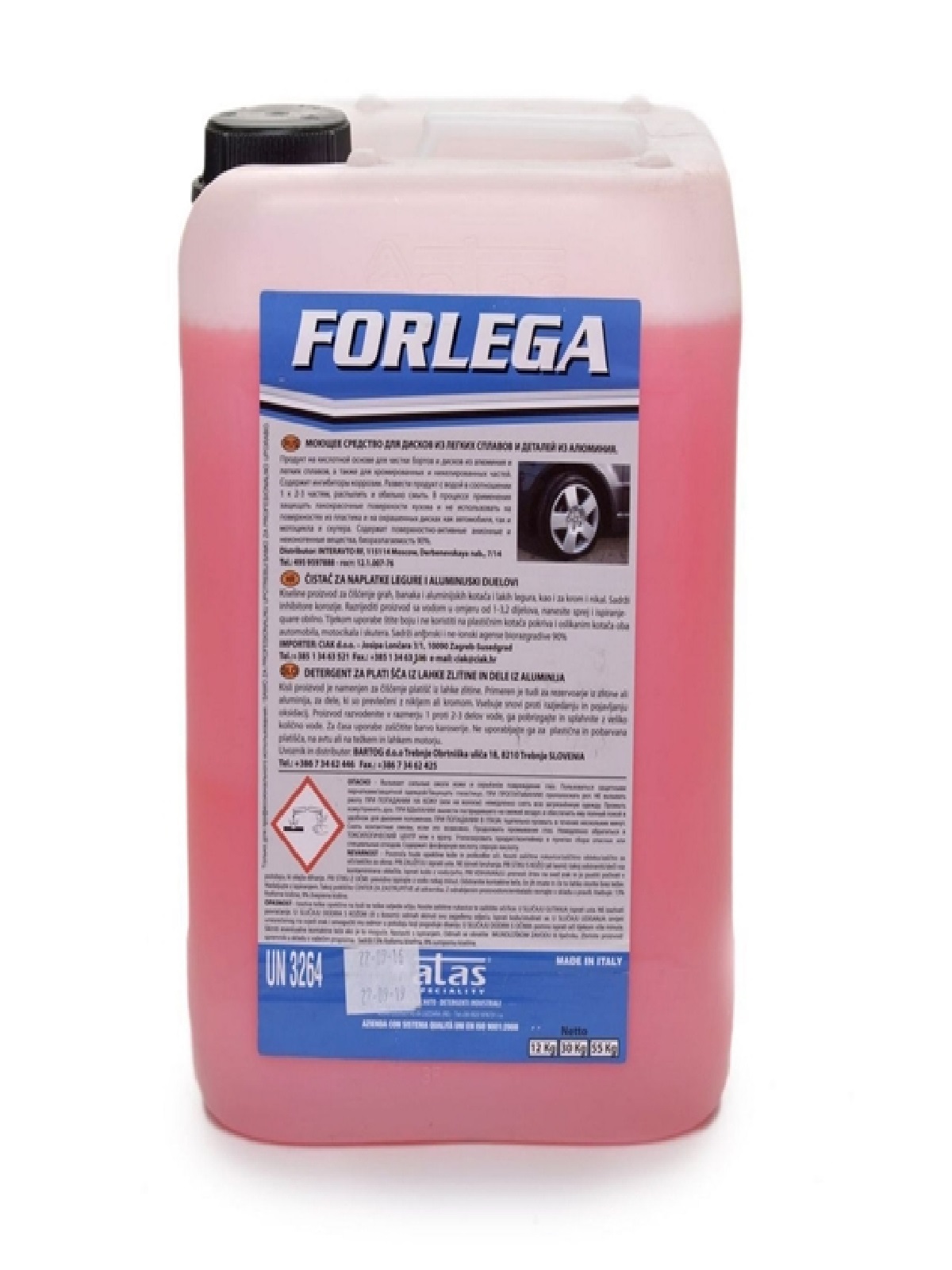 Detergent acid jante – Curatare profesionala pentru jante auto, solutie puternica, bidon 12 kg