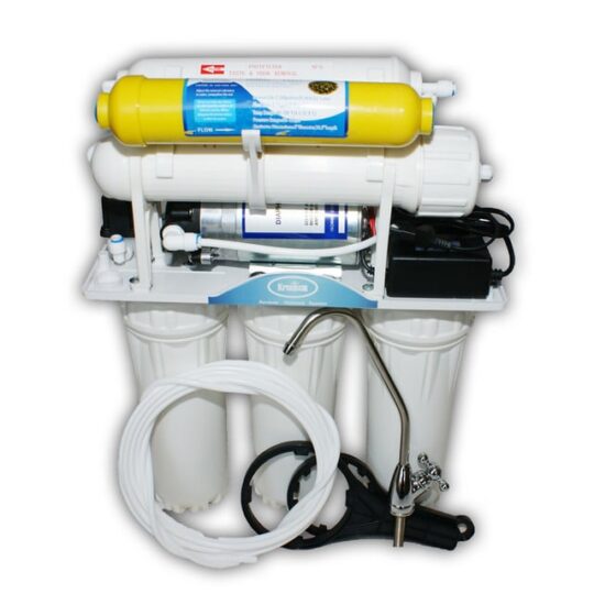 Sistem de osmoza inversa cu pompa booster, remineralizare si filtru bioceramic 50GPD