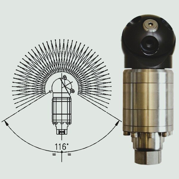 Cap spalare rotativ A42 – cap rotativ profesional 160 bar pentru diuze 1/8