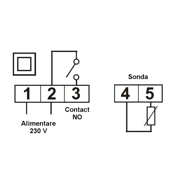 Termostat electronic programabil NTC / PTC – Control temperatura 230 V - imagine 2